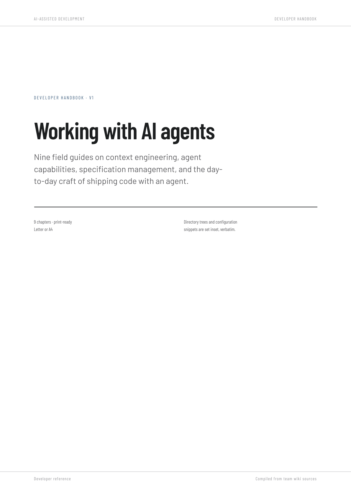 Working with AI Agents book cover